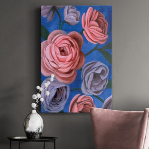 Layered Petals II Premium Gallery Wrapped Canvas - Ready to Hang