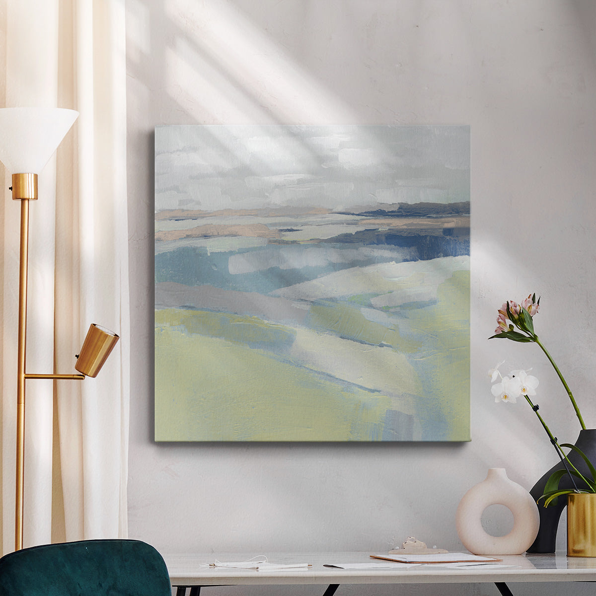 Pastel Prairie I-Premium Gallery Wrapped Canvas - Ready to Hang