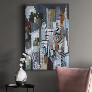 Western Metropolis Premium Gallery Wrapped Canvas - Ready to Hang