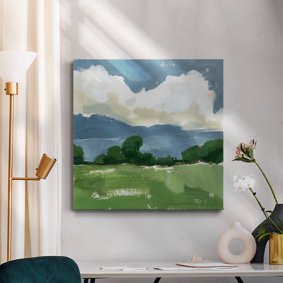 Spring Meadow Study II-Premium Gallery Wrapped Canvas - Ready to Hang