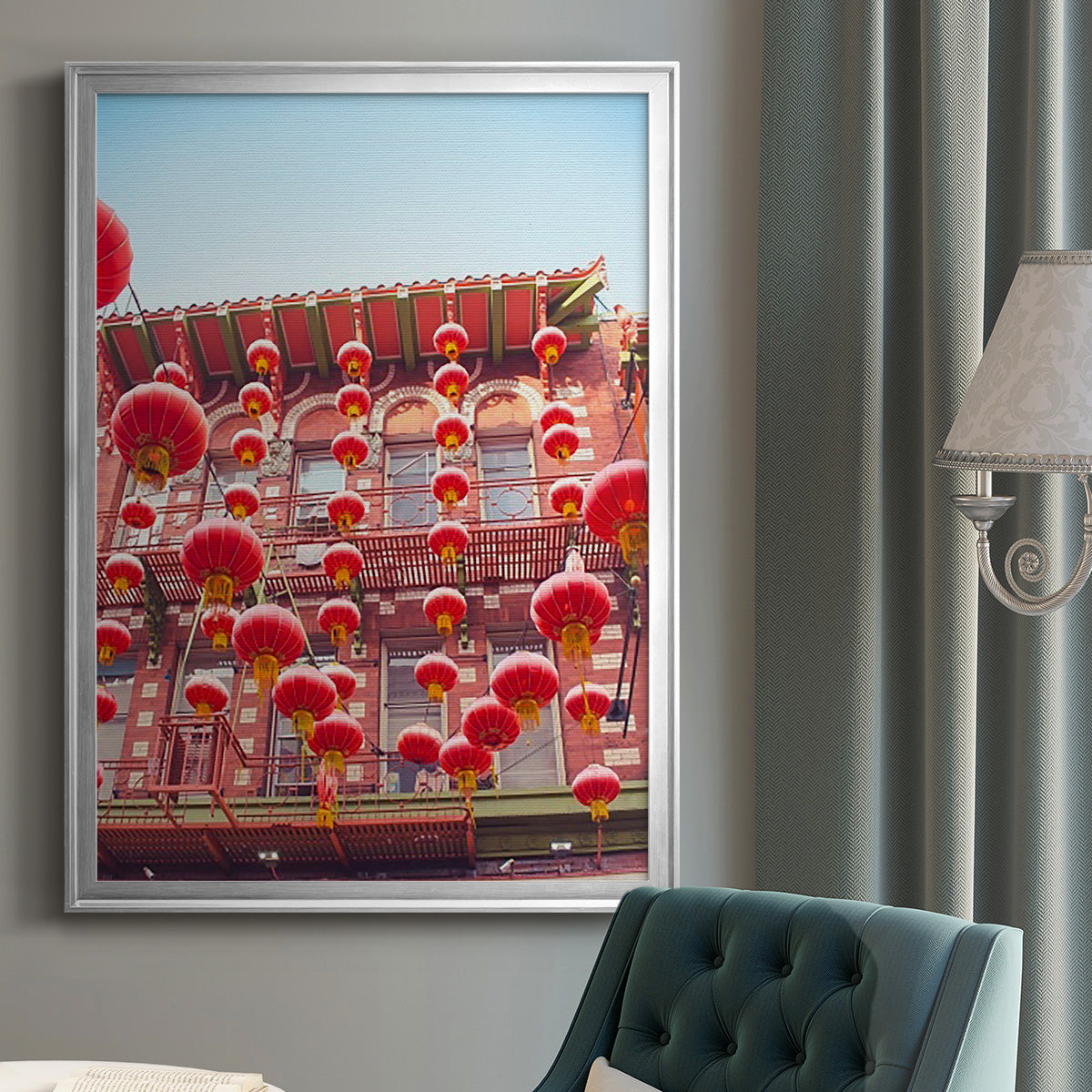 Lovely Lanterns II Premium Framed Print - Ready to Hang