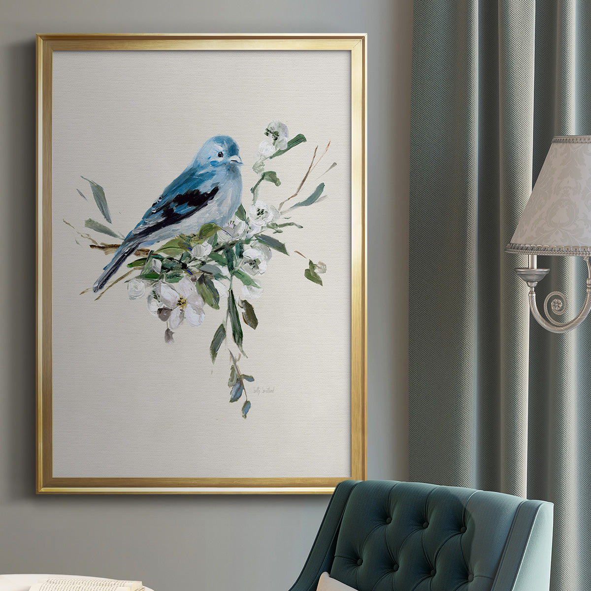 Bluebird Happy I Premium Framed Print - Ready to Hang