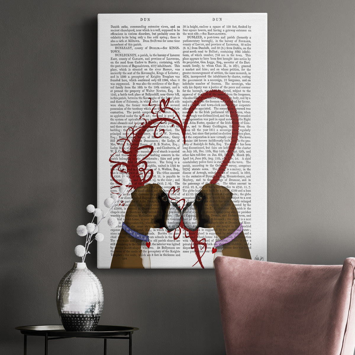Boxer Love Premium Gallery Wrapped Canvas - Ready to Hang