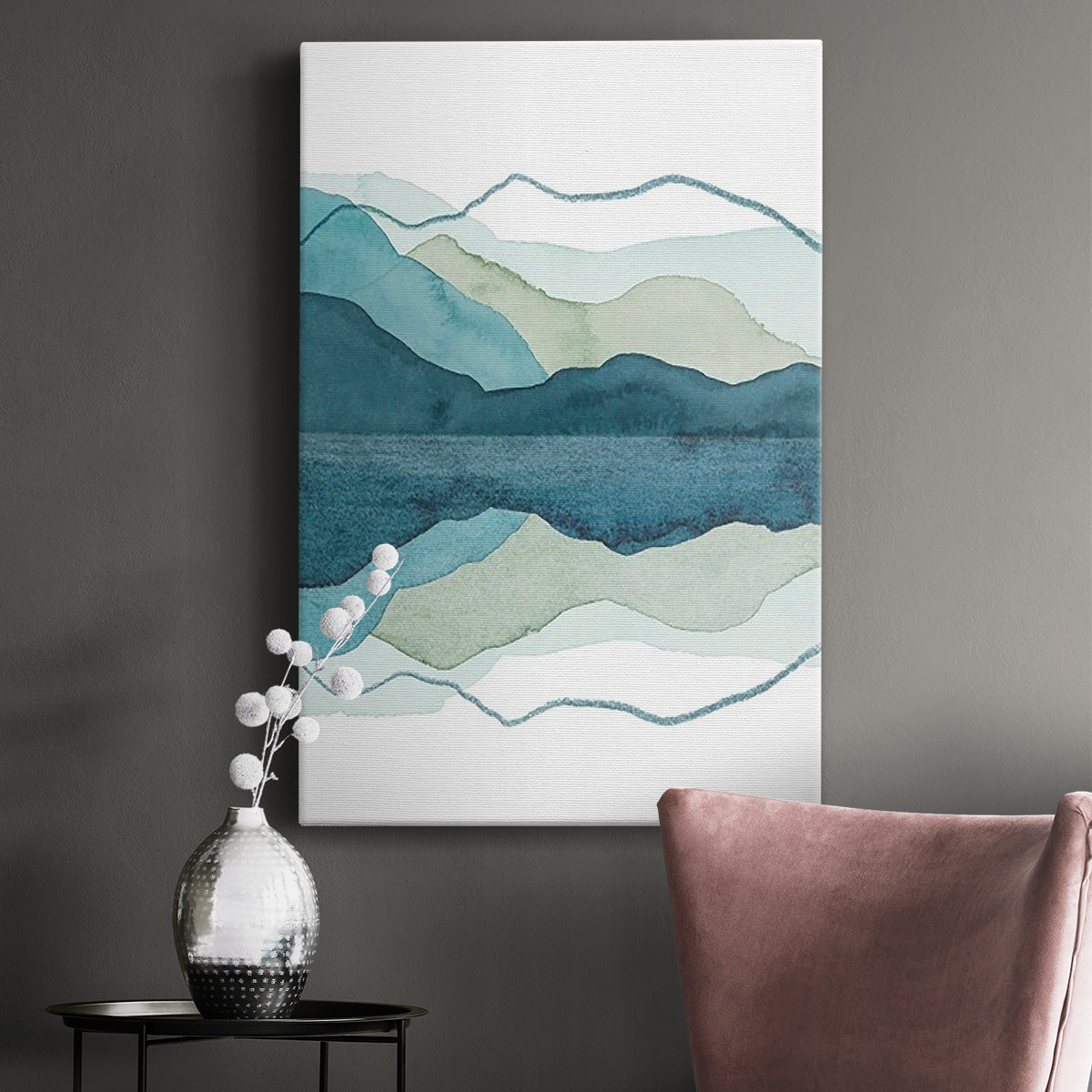 Icicle Range I Premium Gallery Wrapped Canvas - Ready to Hang