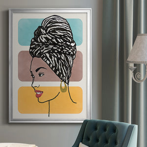 Head Wrap II Premium Framed Print - Ready to Hang