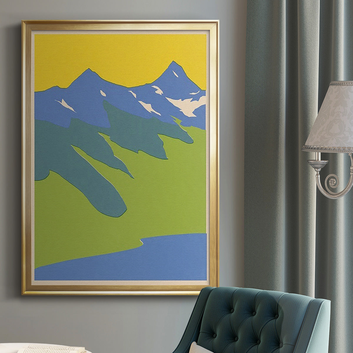 Bright Glacial Lake II Premium Framed Print - Ready to Hang