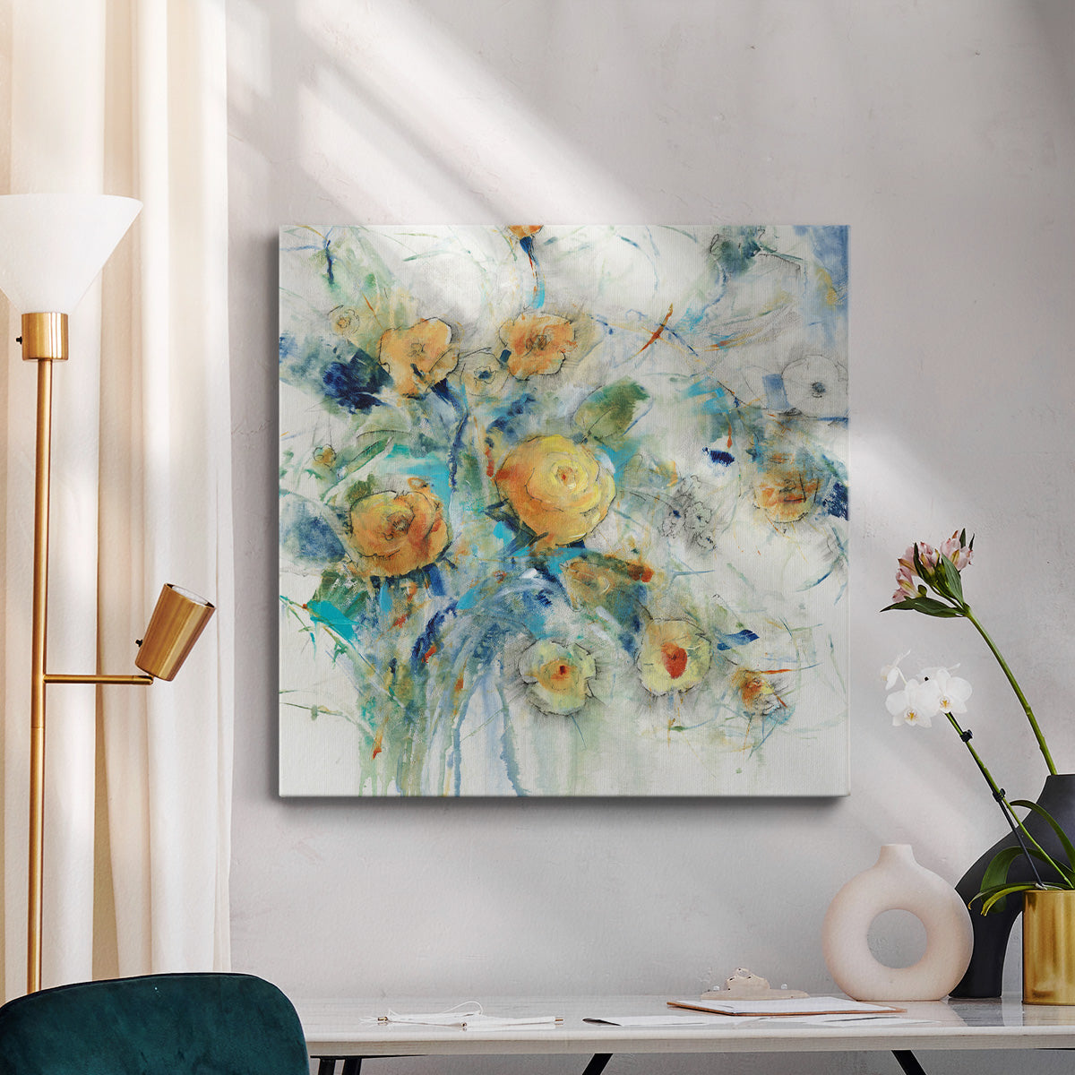 Flower Study I-Premium Gallery Wrapped Canvas - Ready to Hang