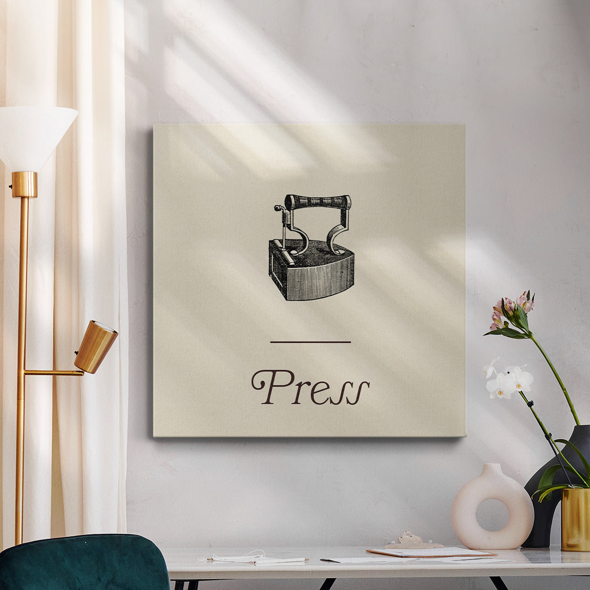 Laundry Sign III-Premium Gallery Wrapped Canvas - Ready to Hang