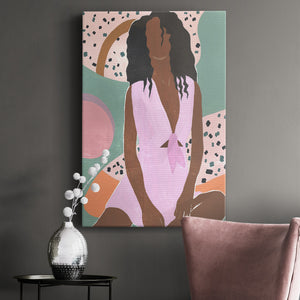 Curly Lady III Premium Gallery Wrapped Canvas - Ready to Hang