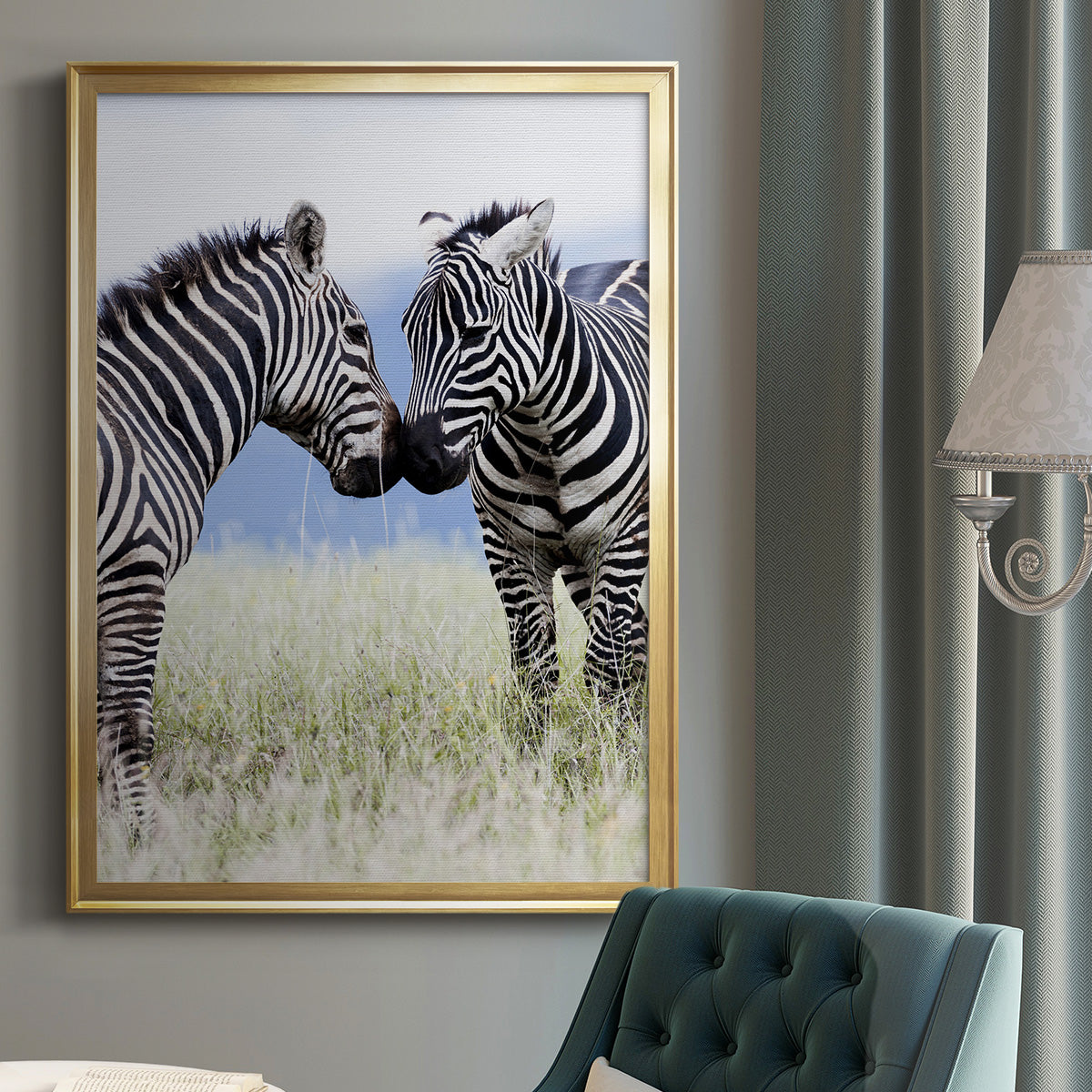 African Affection Premium Framed Print - Ready to Hang