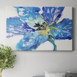 Fleur Bleue II Premium Gallery Wrapped Canvas - Ready to Hang