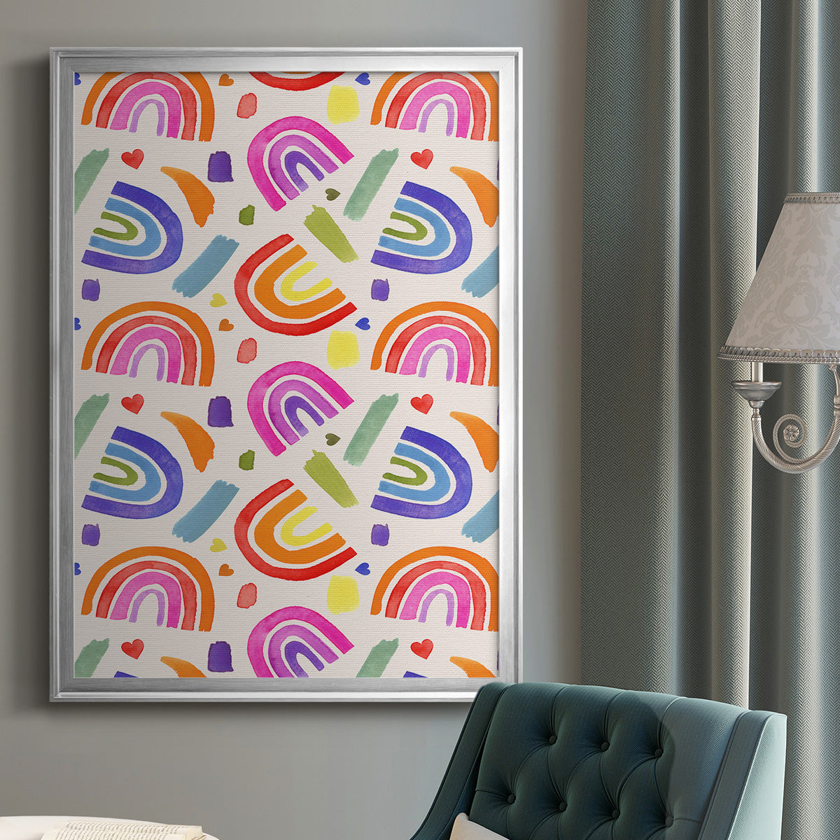 Love Loudly Collection E Premium Framed Print - Ready to Hang