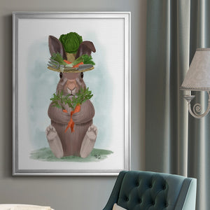 Rabbit Carrot Hat Premium Framed Print - Ready to Hang