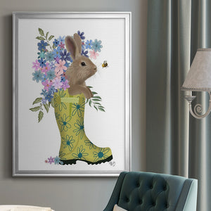 Welly Bunny And Bee Premium Framed Print - Ready to Hang