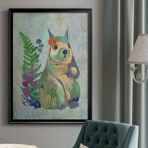 Fantastic Florals Squirrel Premium Framed Print - Ready to Hang