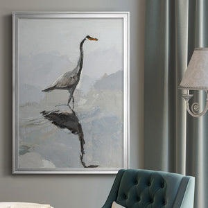 Heron Premium Framed Print - Ready to Hang