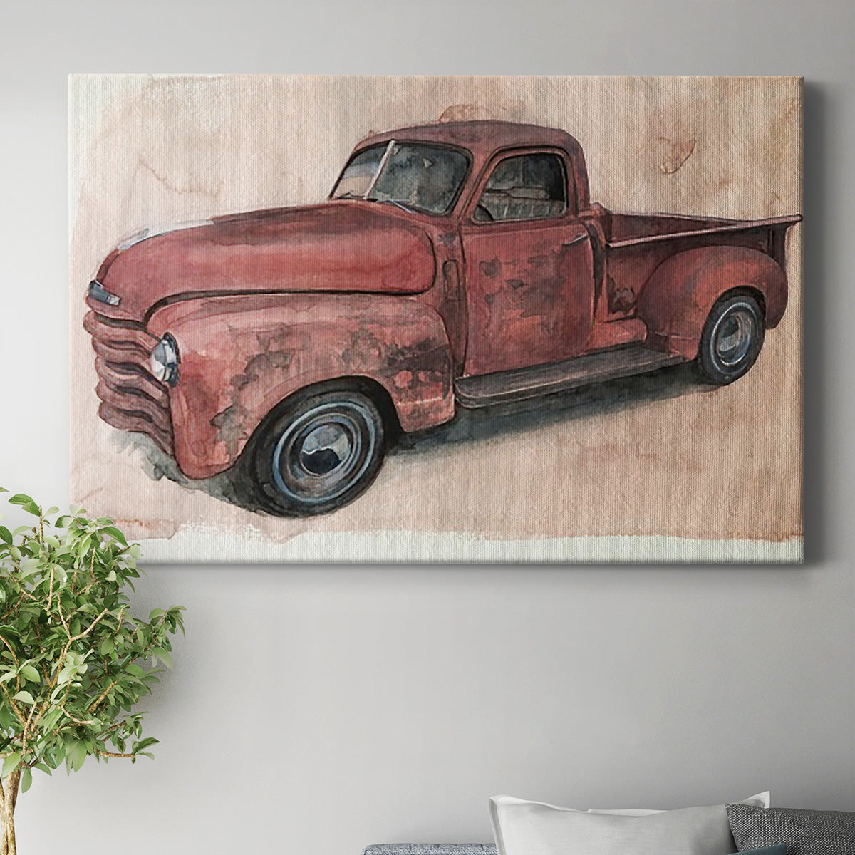Antique Pickup I Premium Gallery Wrapped Canvas - Ready to Hang