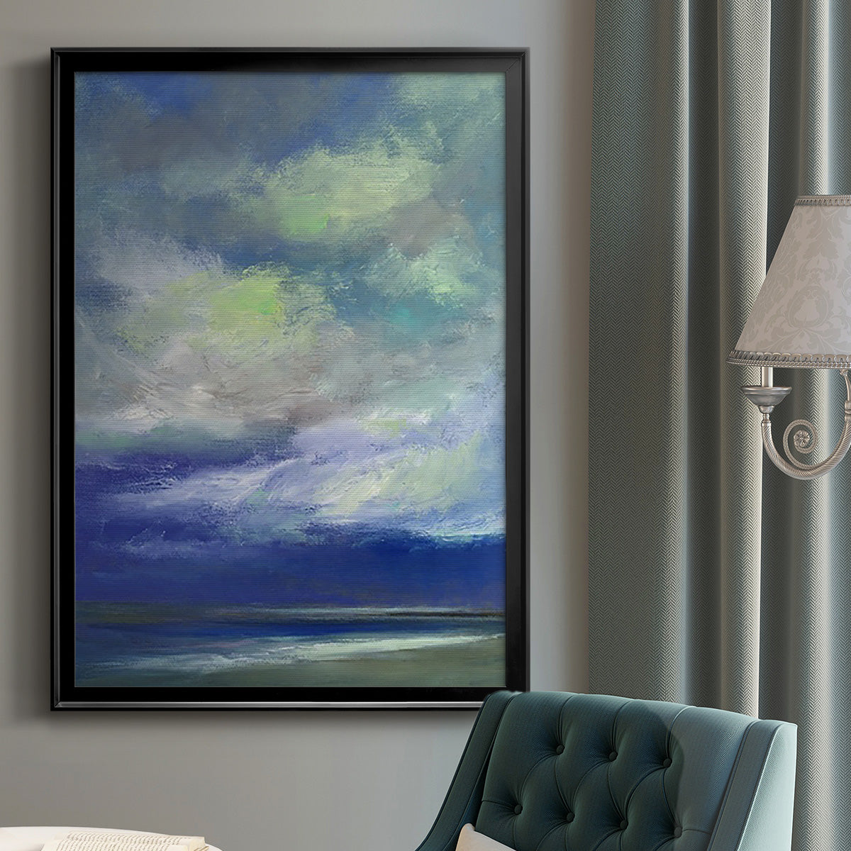 Island Dusk Premium Framed Print - Ready to Hang