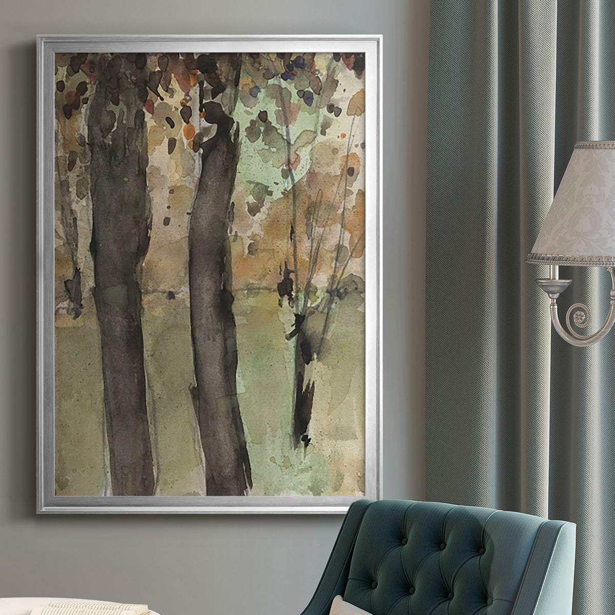 Under the Tree Confetti I Premium Framed Print - Ready to Hang