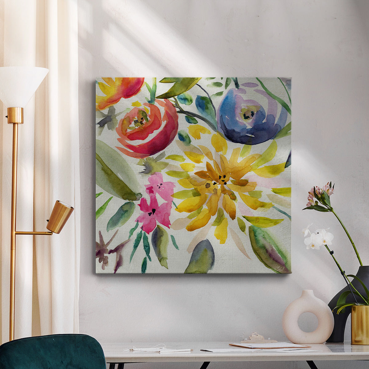 Summer Spectrum III-Premium Gallery Wrapped Canvas - Ready to Hang