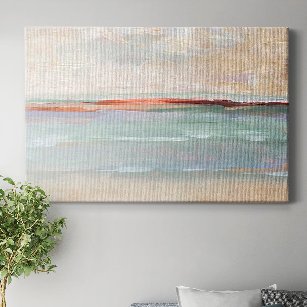 Sienna Horizon I Premium Gallery Wrapped Canvas - Ready to Hang