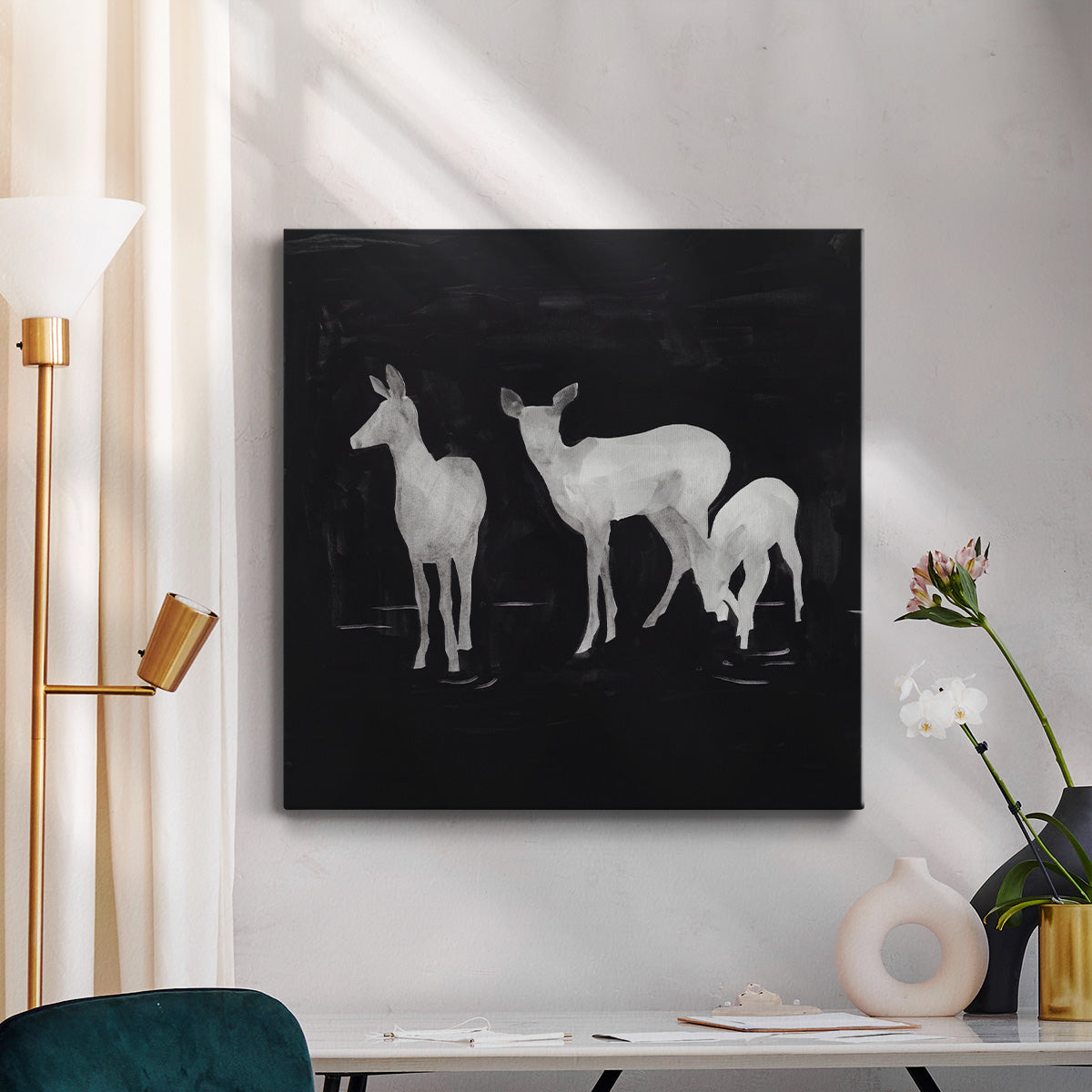 Sophisticated Whitetail II-Premium Gallery Wrapped Canvas - Ready to Hang