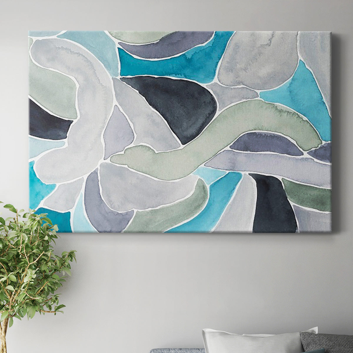Subtle Billows II Premium Gallery Wrapped Canvas - Ready to Hang