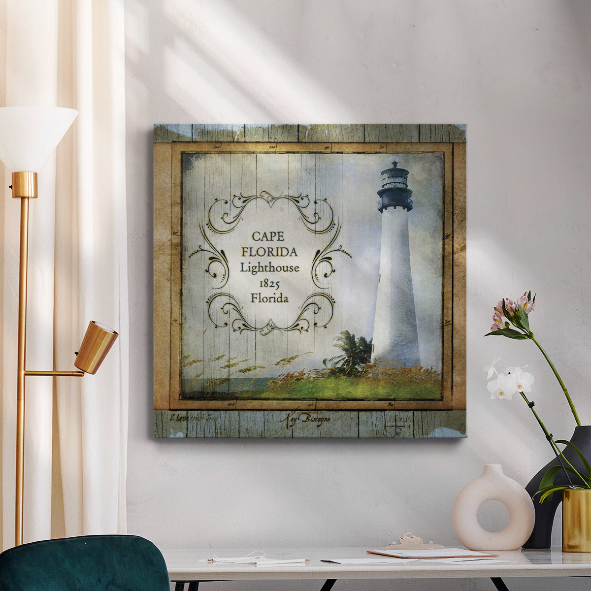 Florida Lighthouse III-Premium Gallery Wrapped Canvas - Ready to Hang