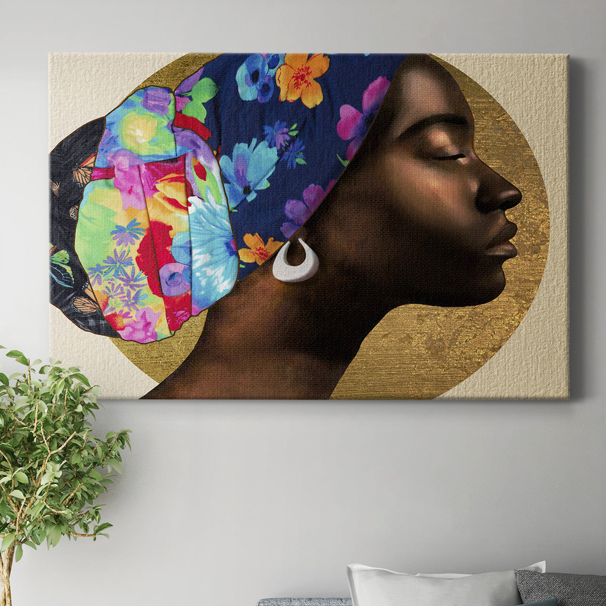 Golden Lady I Premium Gallery Wrapped Canvas - Ready to Hang