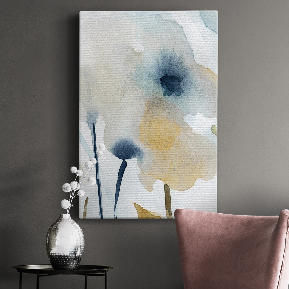 Blooming Wash I Premium Gallery Wrapped Canvas - Ready to Hang