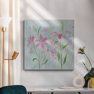 Dancing Pink Trio I-Premium Gallery Wrapped Canvas - Ready to Hang