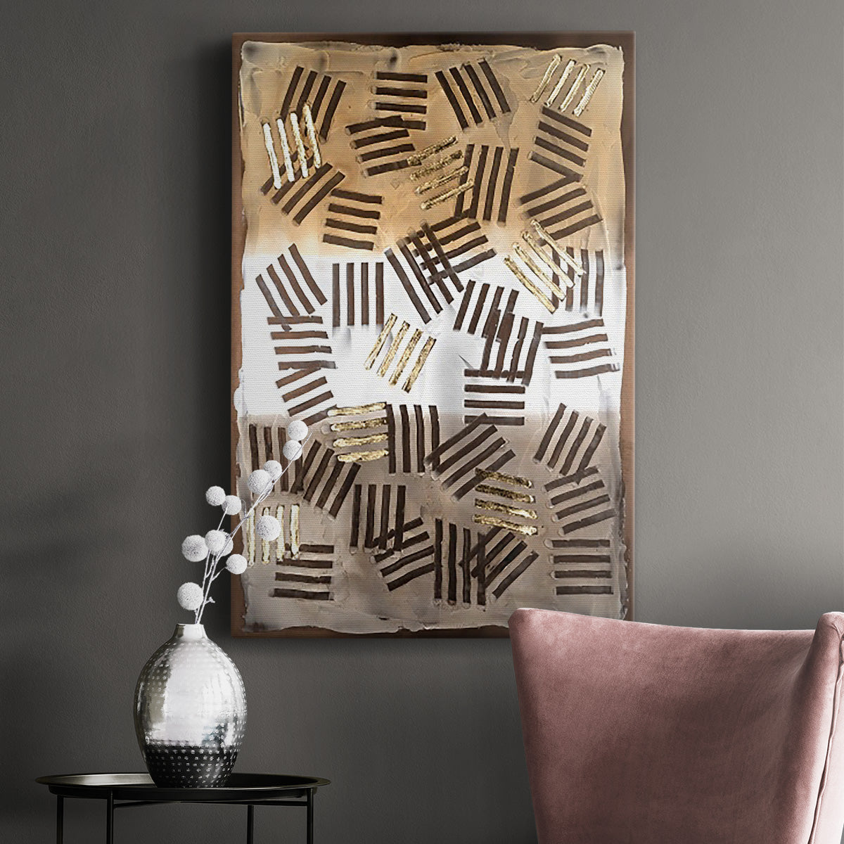 Raffia Palm I Premium Gallery Wrapped Canvas - Ready to Hang
