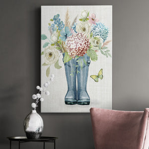 Garden Boots Premium Gallery Wrapped Canvas - Ready to Hang