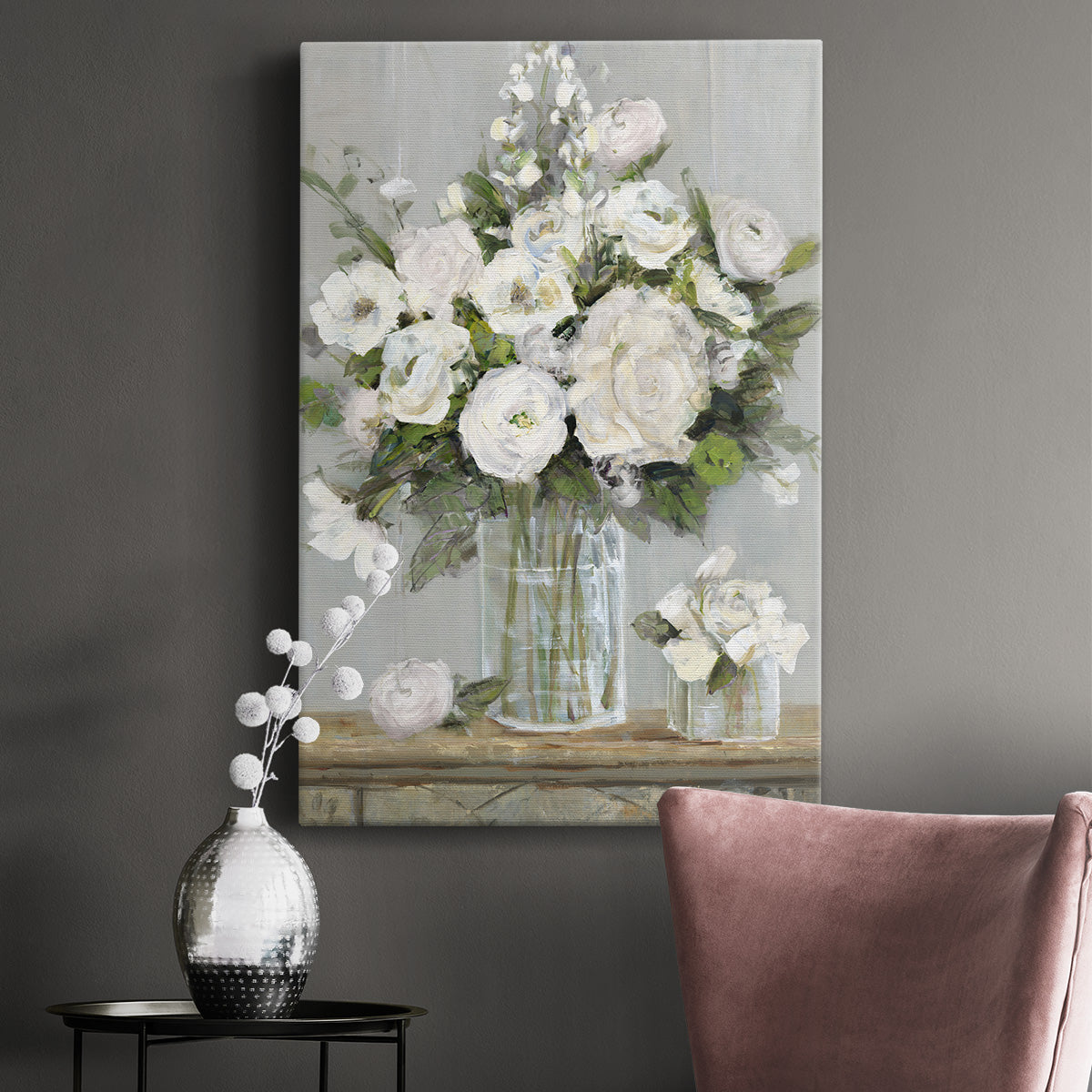 Cottage Whites Premium Gallery Wrapped Canvas - Ready to Hang