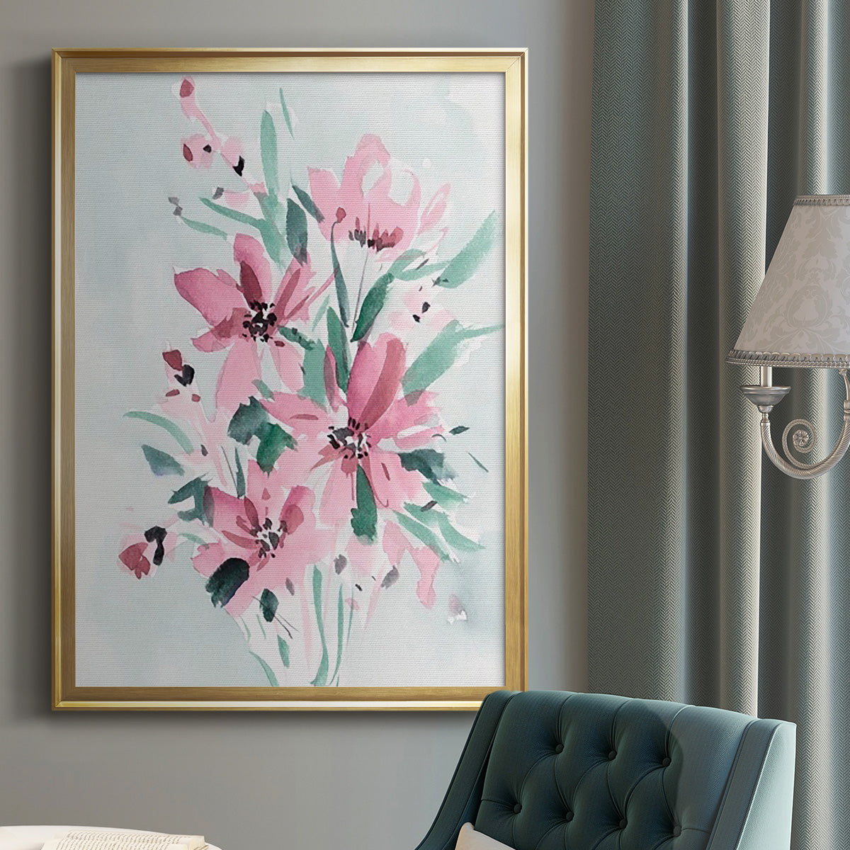 Posy Blooms I Premium Framed Print - Ready to Hang