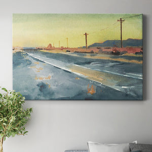 Deserted Highway I Premium Gallery Wrapped Canvas - Ready to Hang