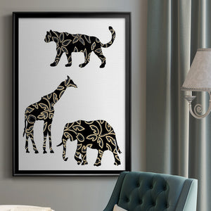 Ornamental Safari Animals III Premium Framed Print - Ready to Hang