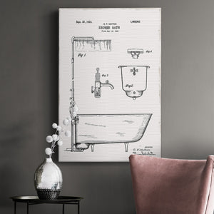 Vintage Bath I Premium Gallery Wrapped Canvas - Ready to Hang