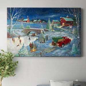 Warm Holiday Memories Premium Gallery Wrapped Canvas - Ready to Hang