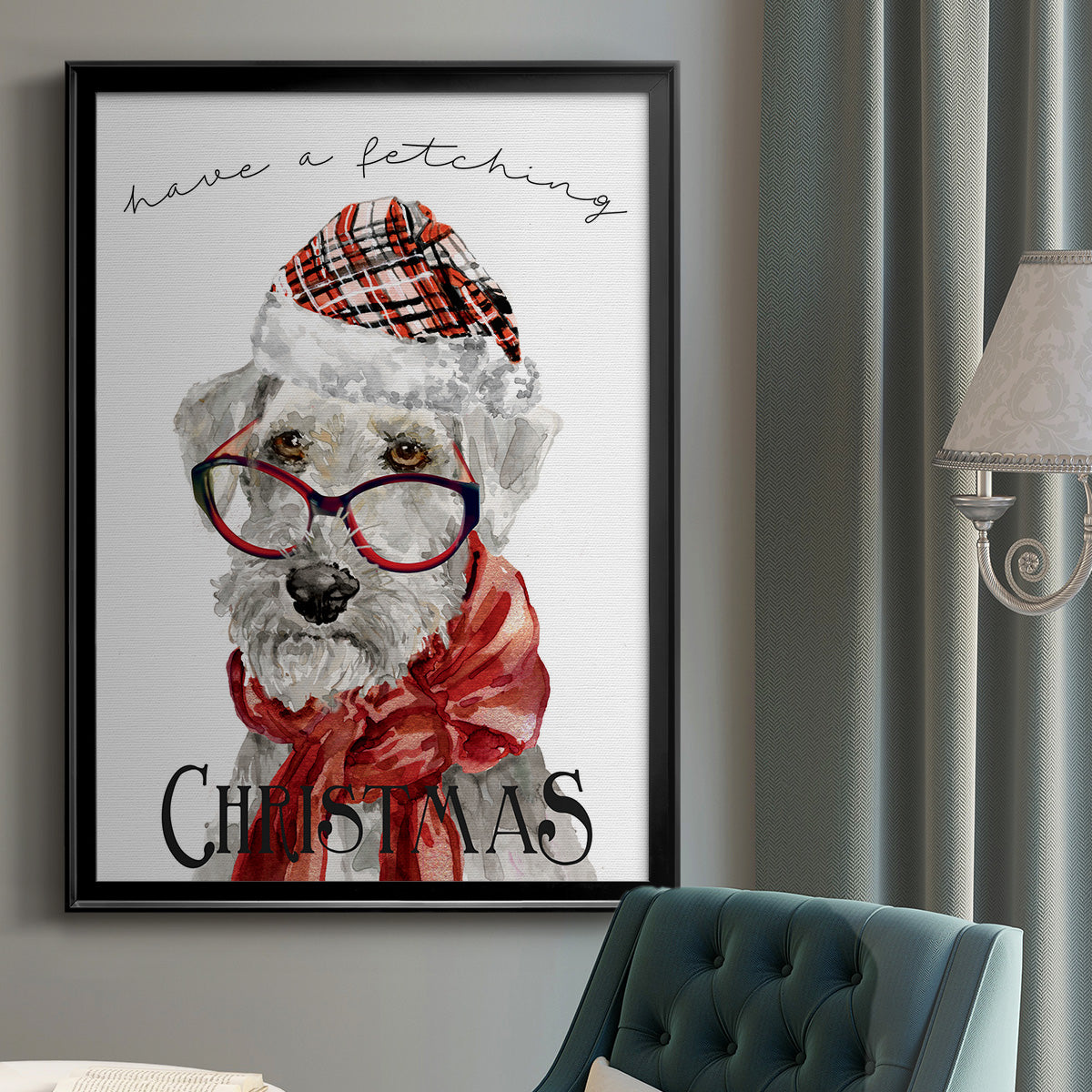 Have a Fetching Christmas Premium Framed Print - Ready to Hang