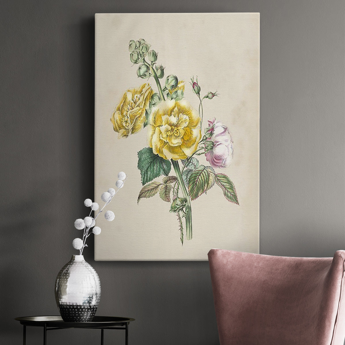 Antique Garden Bouquet II Premium Gallery Wrapped Canvas - Ready to Hang