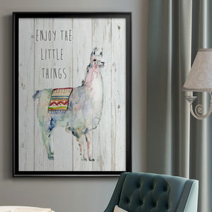 Llama Little Things Premium Framed Print - Ready to Hang