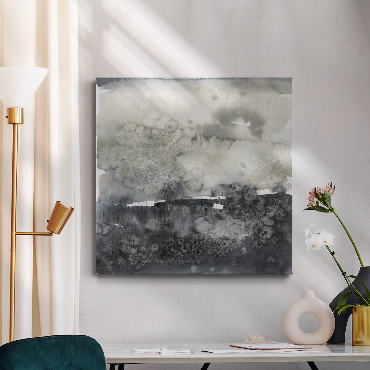 Salted Horizon I-Premium Gallery Wrapped Canvas - Ready to Hang