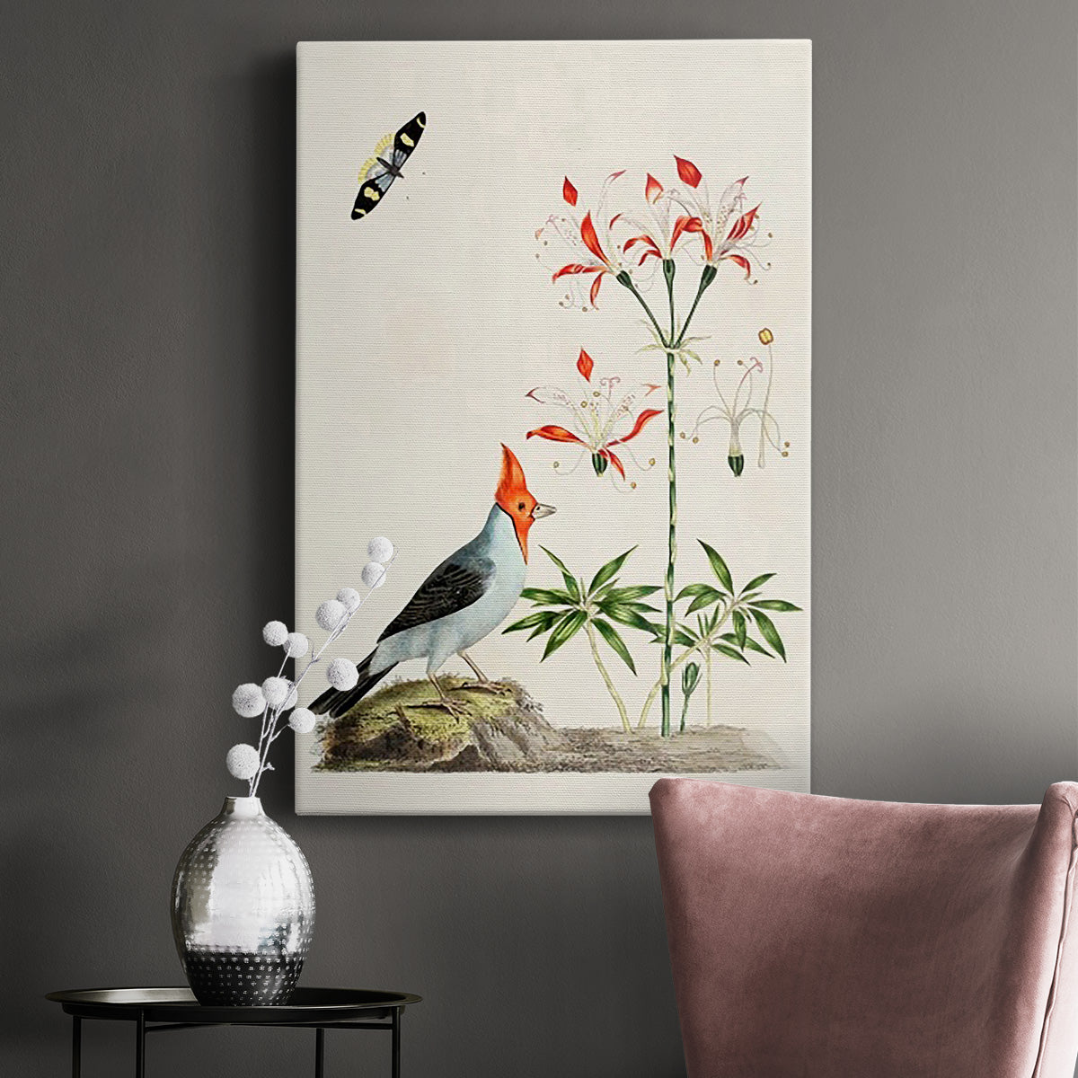 Bird in Habitat I Premium Gallery Wrapped Canvas - Ready to Hang