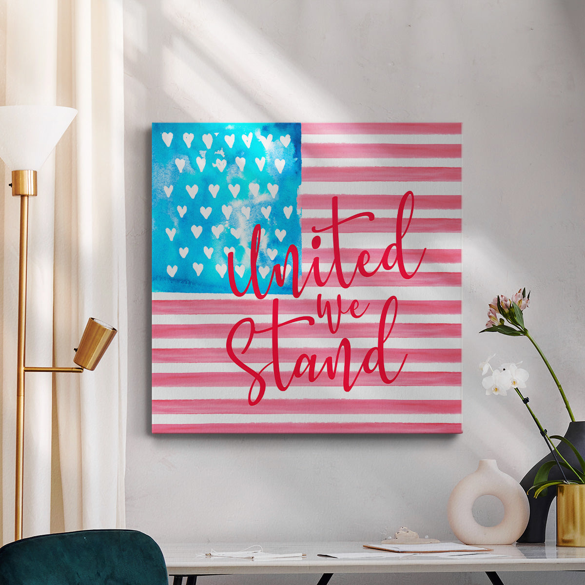 United We Stand II-Premium Gallery Wrapped Canvas - Ready to Hang