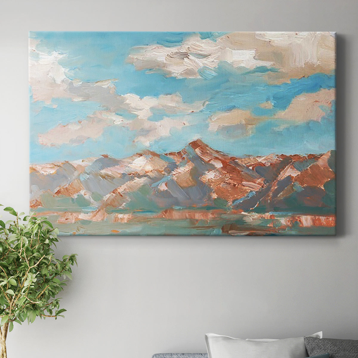 Pastel Western Vista II Premium Gallery Wrapped Canvas - Ready to Hang