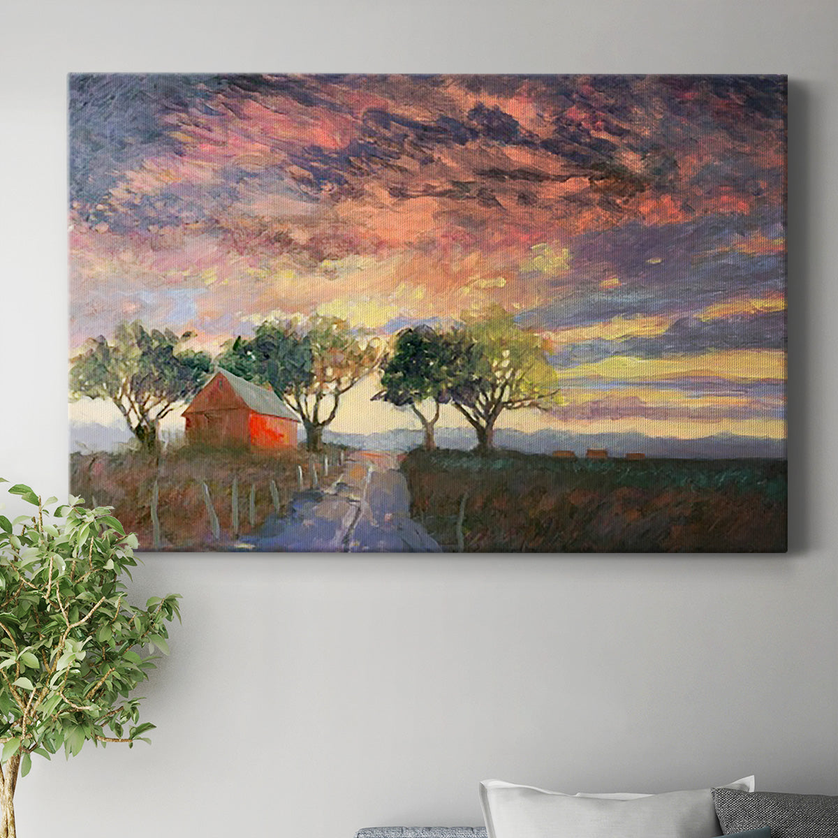 Fire in the Sky Premium Gallery Wrapped Canvas - Ready to Hang
