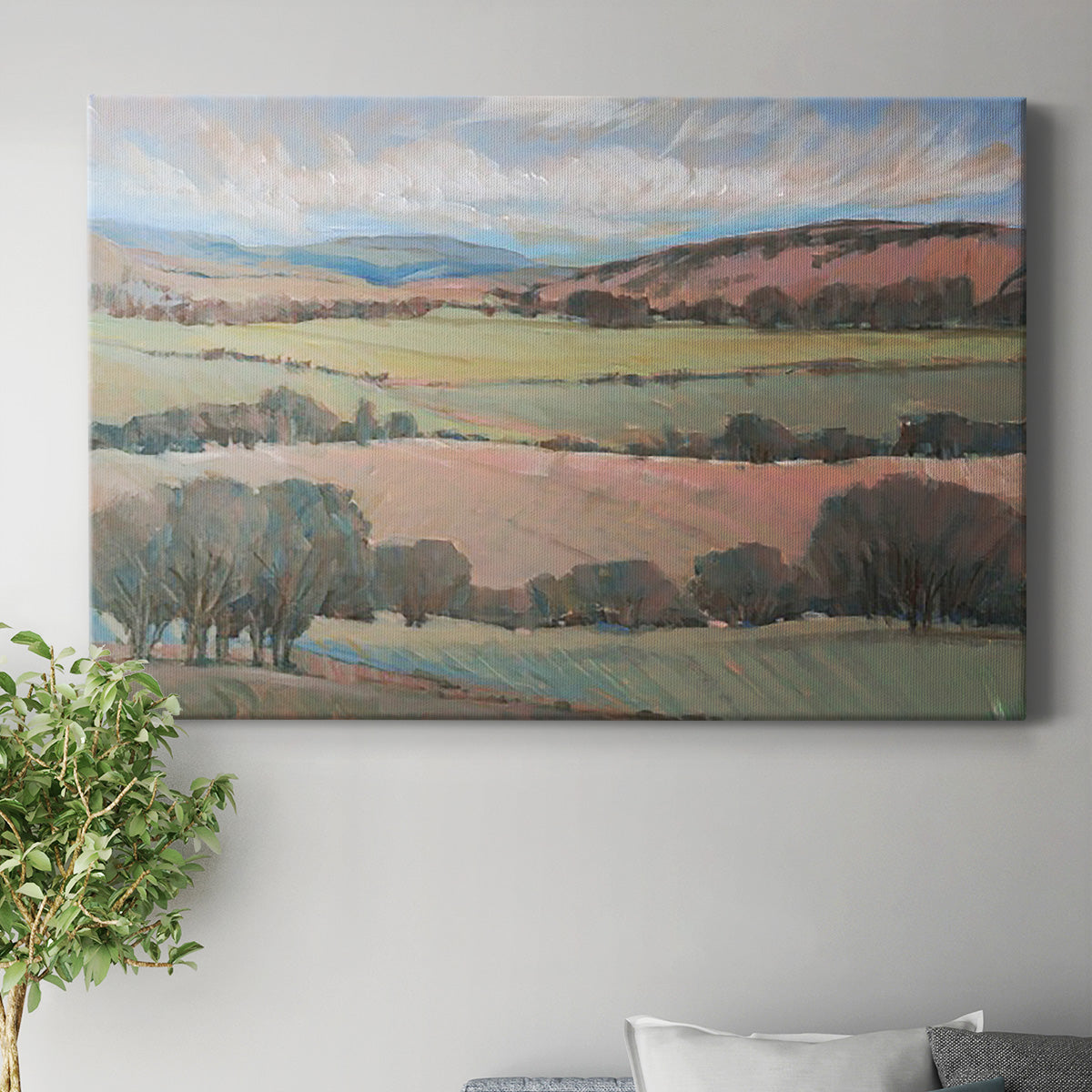 Hilly Countryside I Premium Gallery Wrapped Canvas - Ready to Hang