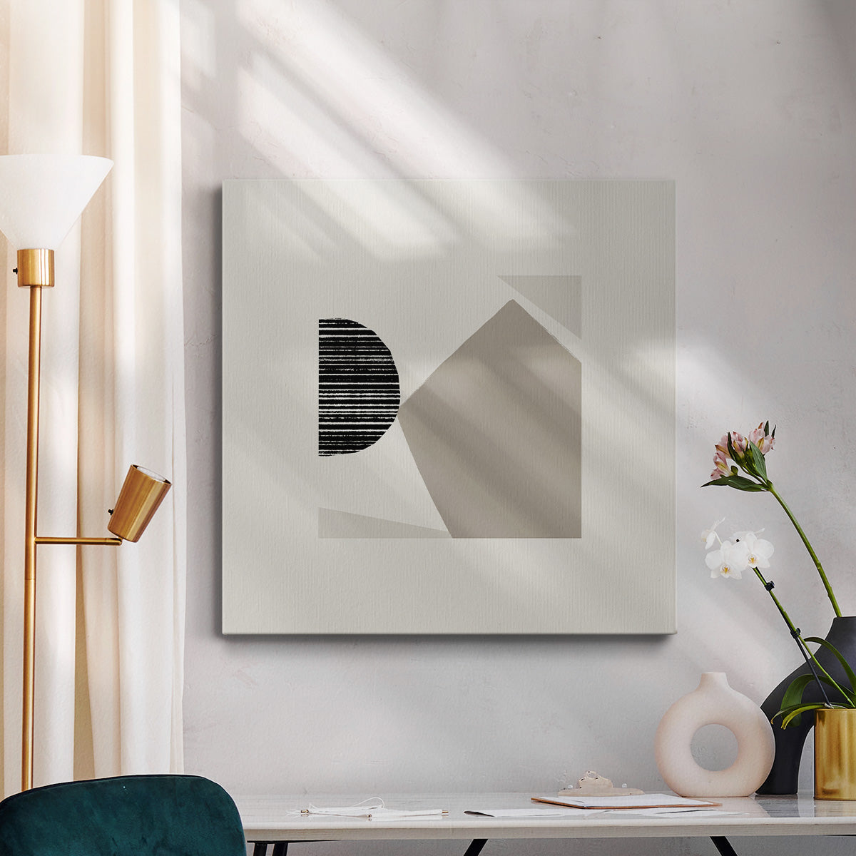 Fragmented Shapes III-Premium Gallery Wrapped Canvas - Ready to Hang