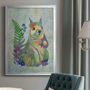 Fantastic Florals Squirrel Premium Framed Print - Ready to Hang